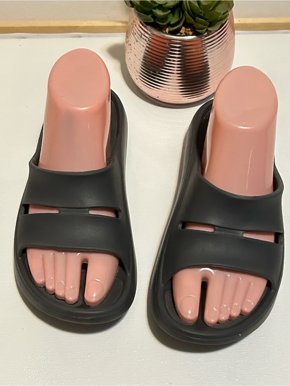 Comfort Slide Sandals for Women - Black